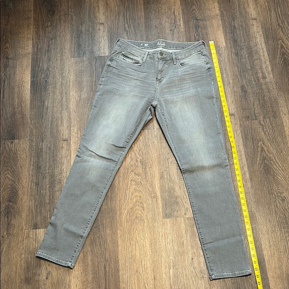 a.n.a Gray Skinny Jeans with Tapered Leg